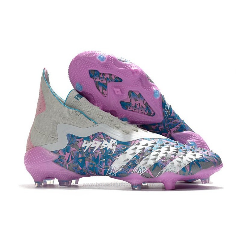 Adidas Predator Freak FG Plata Azul Rosa